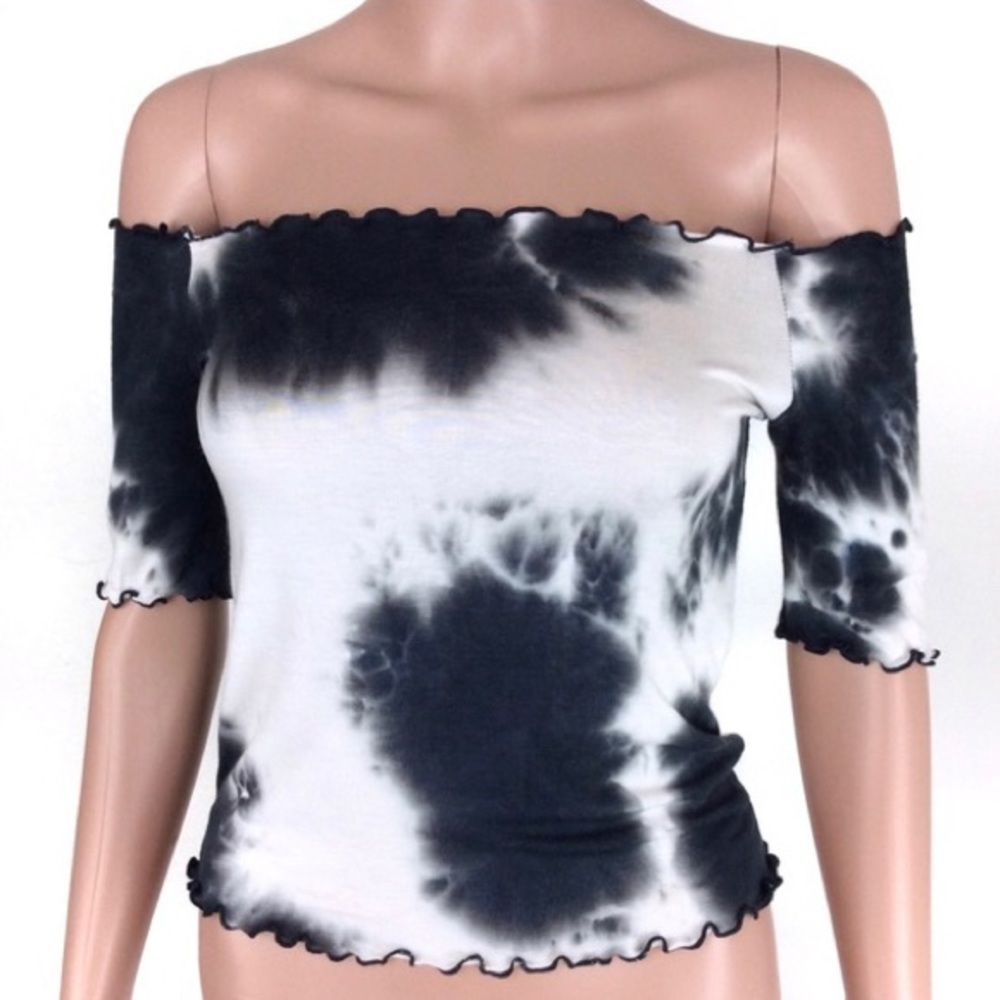 Off The Shoulders Tie Dye Top